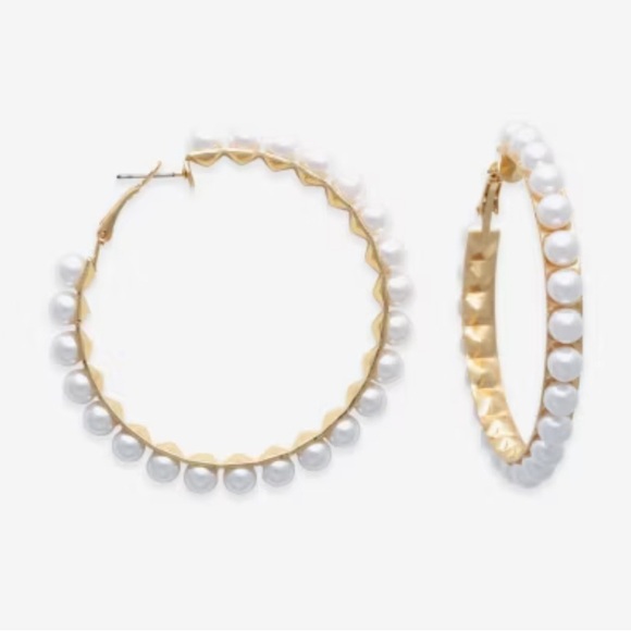 Bold Elements Pearl Rhinestone Earrings bundle NWT - Picture 2 of 8